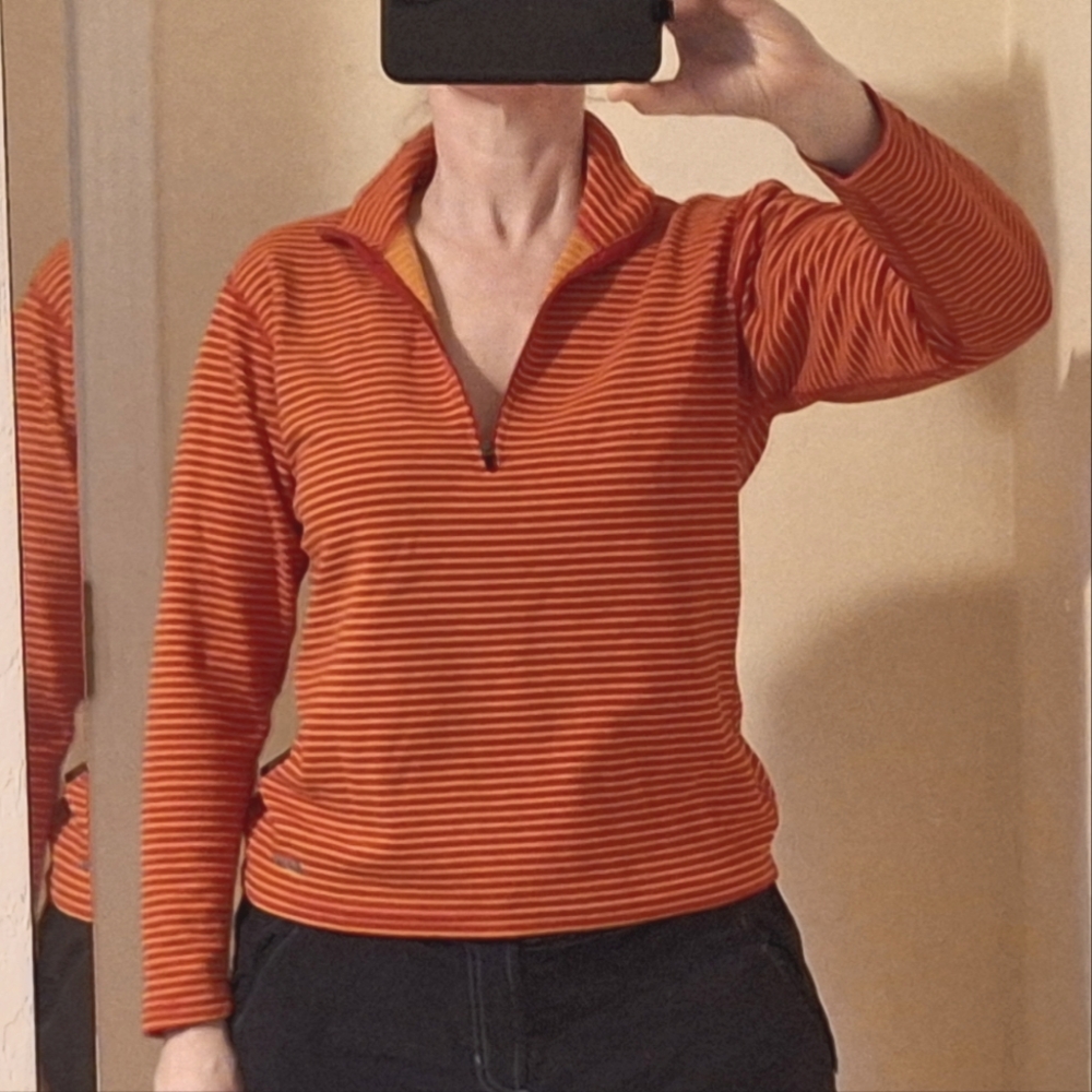 EASTERN MOUNTAIN SPORTS | Orange Techowick Sweatshirt